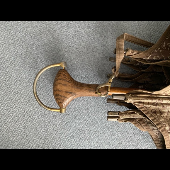 Rare Gucci umbrella wooden handle w shoulder strap - Picture 14 of 16